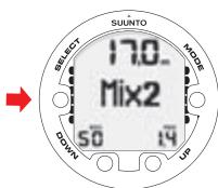 SUUNTO COBRA 2 - Gas change and multiple breathing gas mixes - 3
