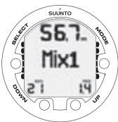 SUUNTO COBRA 2 - Setting the nitrox values - 2