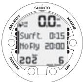 SUUNTO COBRA 2 - Surface interval - 1