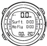 SUUNTO D4 - DIVE mode activation - 5