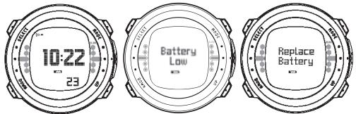 SUUNTO D4 - Battery power indication - 1