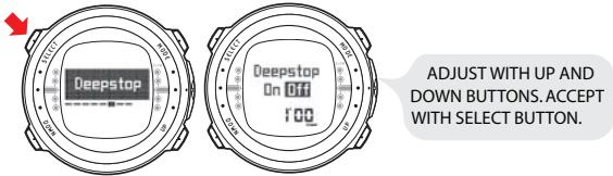 SUUNTO D4 - Setting the Deep Stops - 1