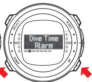 SUUNTO D4 - DIVE mode settings - 5