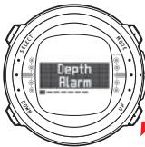 SUUNTO D4 - DIVE mode settings - 4
