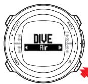 SUUNTO D4 - DIVE mode settings - 1