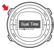SUUNTO D4 - Setting the dual time - 1