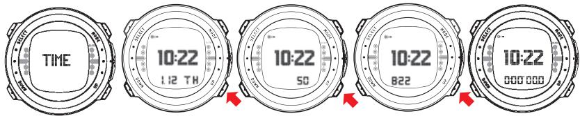 SUUNTO D4 - TIME mode settings - 1