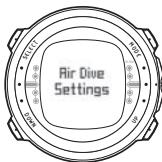 SUUNTO D4 - DIVE mode settings - 3