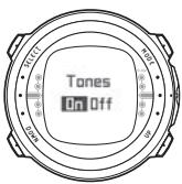 SUUNTO D4 - Setting the tones - 2