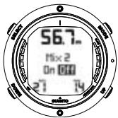 SUUNTO D6 - Setting the nitrox values - 3