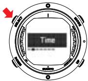 SUUNTO D6 - Setting the time - 1