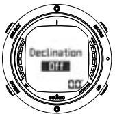 SUUNTO D6 - Declination - 2