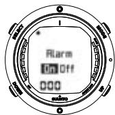 SUUNTO D6 - Setting the alarm - 3