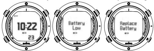 SUUNTO D6 - Battery power indication - 1