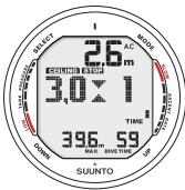 SUUNTO D9 - ASCENT RATE INDICATOR - 3
