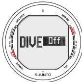 SUUNTO D9 - DIVE MODE ACTIVATION - 1