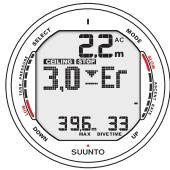 SUUNTO D9 - DISPLAY ABOVE THE CEILING - 1