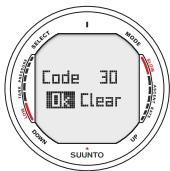 SUUNTO D9 - PAIRING AND CODE SELECTION - 4