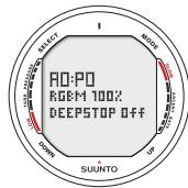 SUUNTO D9 - DIVE MODE ACTIVATION - 3