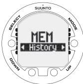 SUUNTO HELO 2 - Dive history - 1