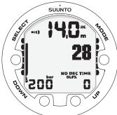 SUUNTO HELO 2 - Oxygen and helium displays - 1