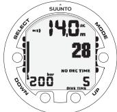 SUUNTO HELO 2 - Oxygen and helium displays - 1