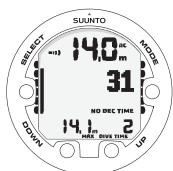 SUUNTO HELO 2 - Oxygen and helium displays - 1