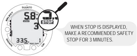 SUUNTO HELO 2 - Recommended Safety Stops - 1