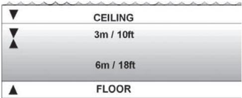 SUUNTO HELO 2 - Ceiling, ceiling zone, floor and decompression range - 1
