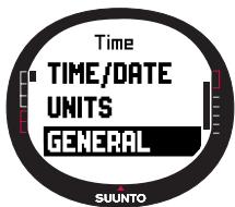 SUUNTO M9 - Setting the time and the dual time - 6