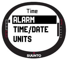 SUUNTO M9 - Activating alarms - 1