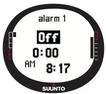 SUUNTO M9 - Activating alarms - 3