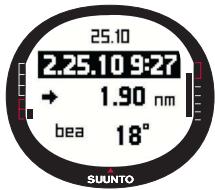 SUUNTO M9 - Navigation Data display - 1