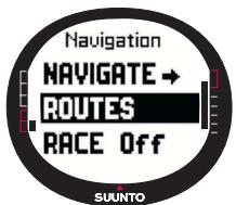 SUUNTO M9 - Creating a new route - 1