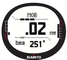SUUNTO M9 - Activating the MOB function - 2