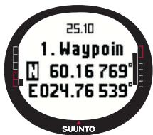 SUUNTO M9 - Creating a new route - 2