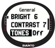 SUUNTO M9 - Setting the tones - 2