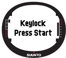 SUUNTO M9 - Deactivating the key lock - 2