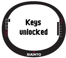 SUUNTO M9 - Deactivating the key lock - 3