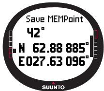SUUNTO M9 - Memory Point - 2