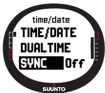 SUUNTO M9 - Setting the time and the dual time - 5