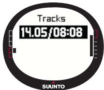 SUUNTO M9 - Viewing the recorded tracks - 2