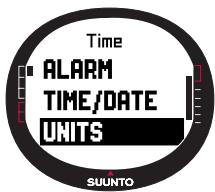 SUUNTO M9 - Setting the display information - 2