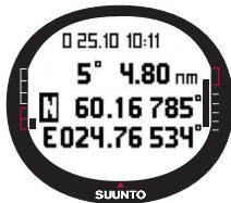SUUNTO M9 - Editing a route waypoint - 2