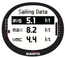 SUUNTO M9 - Sailing Data display - 1