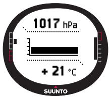 SUUNTO M9 - Air pressure graph - 1
