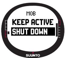SUUNTO M9 - Activating the MOB function - 3