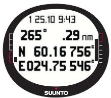 SUUNTO M9 - Creating a new waypoint - 1