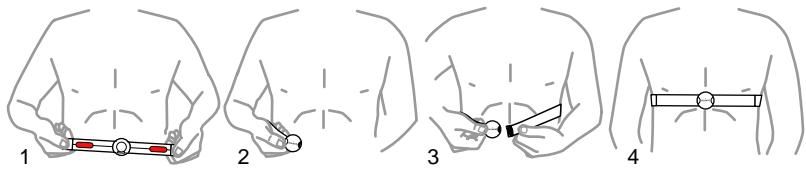 SUUNTO T6C - Activation de la ceinture émettrice - 1