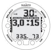 SUUNTO VYPER 2 - Display at the ceiling zone - 1